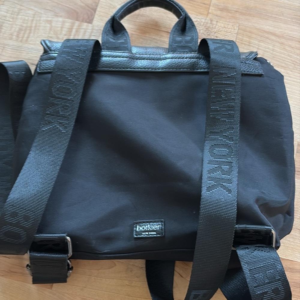 Botkier Mini Backpack Nylon Black Euc! - image 5